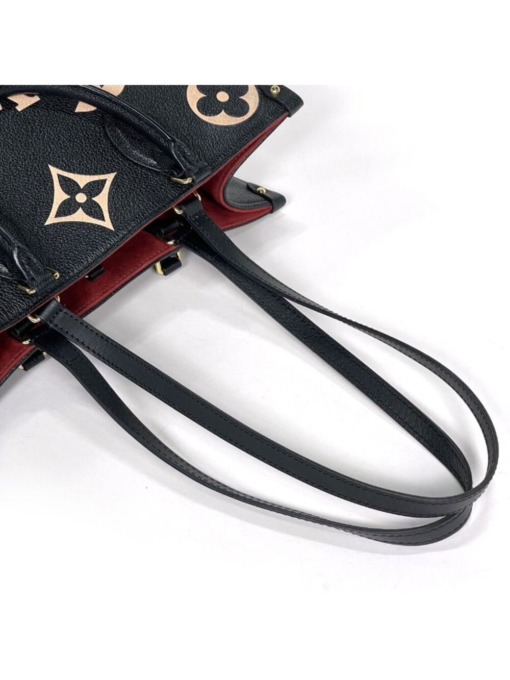 Louis Vuitton On The Go MM Tote Bicolor 2-Way Shoulder Bag Monogram Empreinte - Picture 6 of 10
